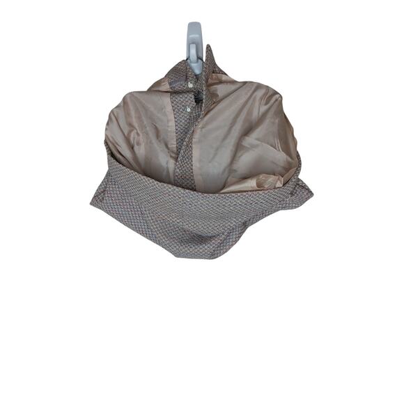 Chloé Pink Purple Tweed Wool Skirt S/M Button Front France Lined Classic Mod - Picture 8 of 9